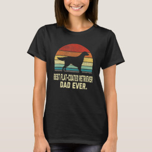 Vintage Bester Flat coated Retriever Vater überhau T-Shirt