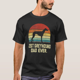 Vintage Bester Greyhound-Vater überhaupt  Hund T-Shirt
