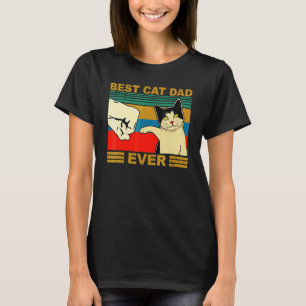 Vintage Bester Katzenvater aller Zeiten Faustschla T-Shirt