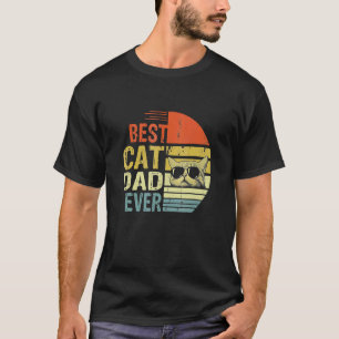 Vintage Bester Katzenvater Aller Zeiten Katzenpap T-Shirt