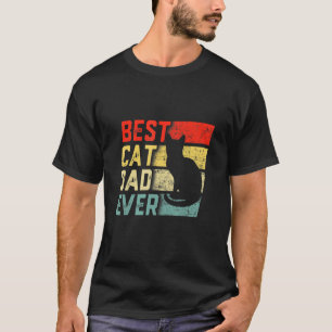 Vintage Bester Katzenvater Aller Zeiten Katzenpap T-Shirt