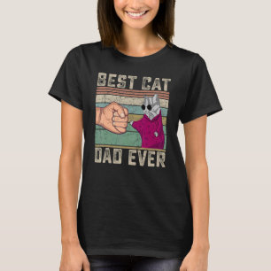 Vintage Bester Katzenvater Aller Zeiten Katzenpap T-Shirt