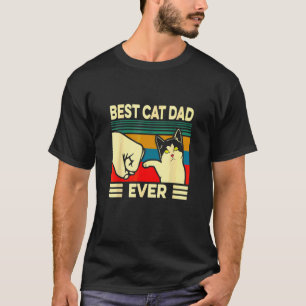 Vintage Bester Katzenvater Aller Zeiten Männer Bum T-Shirt