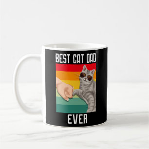 Vintage Bester Katzenvater Allerzeit Vatertag Kaffeetasse