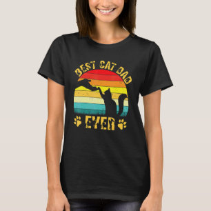 Vintage Bester Katzenvater überhaupt  Katze  Männe T-Shirt