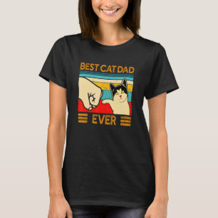 Vintage Bester Katzenvater überhaupt Katzenpapa T-Shirt