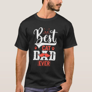 Vintage Bester Katzenvater überhaupt Katzenpapa V T-Shirt