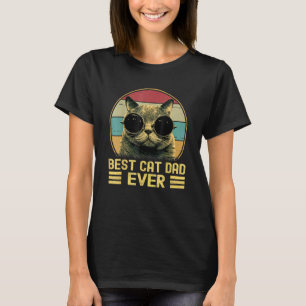 Vintage Bester Katzenvater überhaupt Lustig für Mä T-Shirt
