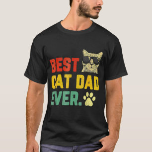 Vintage Bester Katzenvater überhaupt T-Shirt