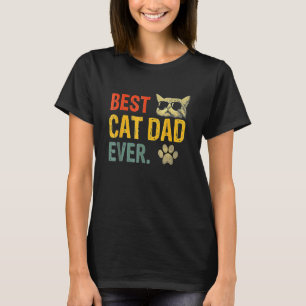 Vintage Bester Katzenvater überhaupt T-Shirt