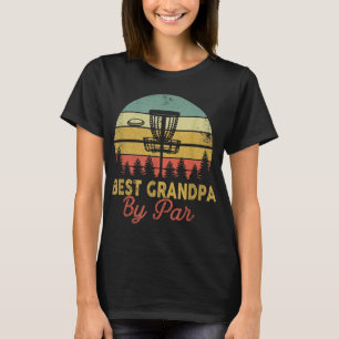 Vintage Bester Opa By Par Disc Golf Geschenk Vater T-Shirt