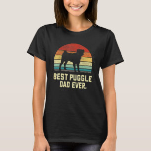 Vintage Bester Puggle-Vater überhaupt Hund T-Shirt