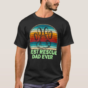 Vintage Bester Rettungs-Vater Aller Zeiten Frohen T-Shirt