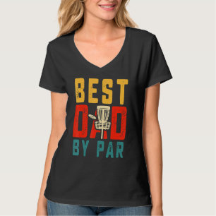 Vintage bester Vater von Par Disc Golf Männer Golf T-Shirt