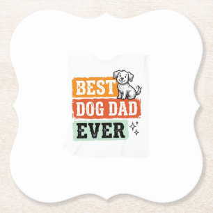 Vintage Bestes Hund Papa Aller Cute Hund Shirt Des Untersetzer
