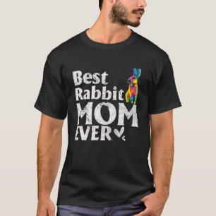 Vintage Bestes Kaninchen-Mama Aller Zeiten Buntes T-Shirt