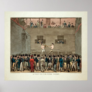 Vintage-Besuch im Fives Court 1822 Poster