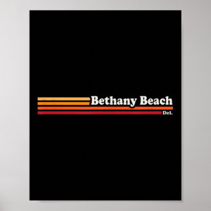 Vintage Bethany Beach Delaware im Grafikstil der 8 Poster