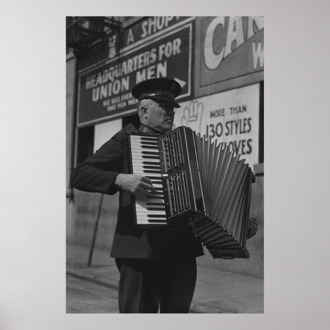 Vintage Betriebssicherheitsprüfung Poster (Vorne)