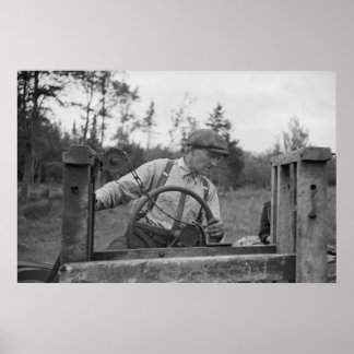 Vintage Betriebssicherheitsprüfung Poster