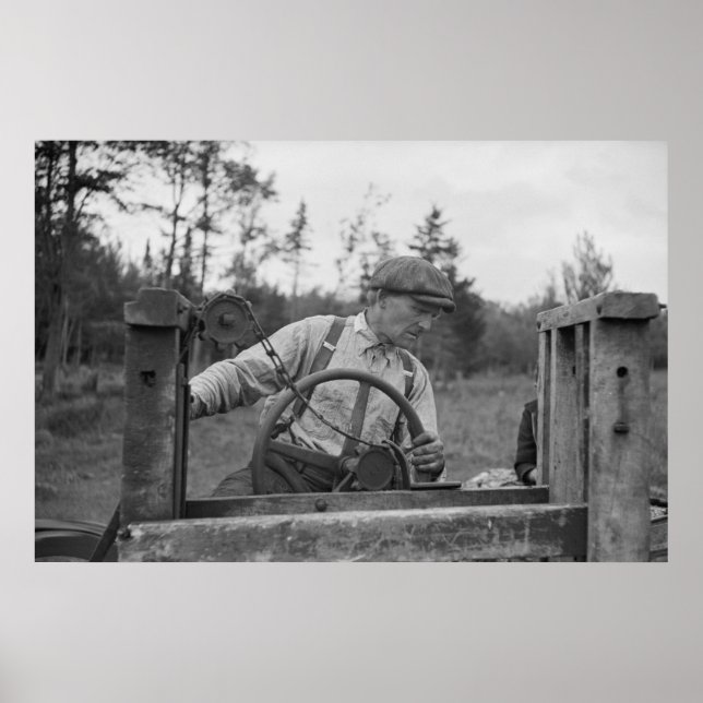 Vintage Betriebssicherheitsprüfung Poster (Vorne)