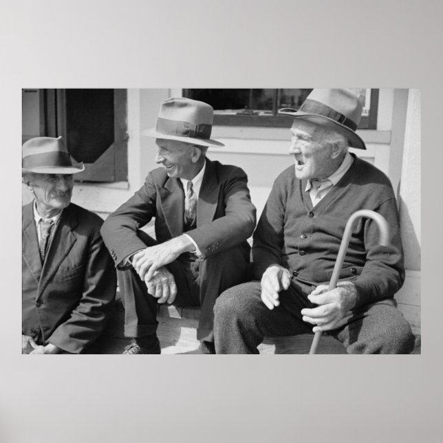 Vintage Betriebssicherheitsprüfung Poster (Vorne)