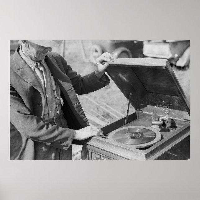 Vintage Betriebssicherheitsprüfung Poster (Vorne)