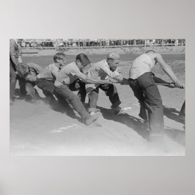 Vintage Betriebssicherheitsprüfung Poster (Vorne)