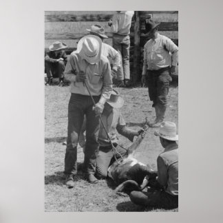 Vintage Betriebssicherheitsprüfung Poster