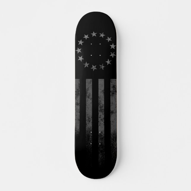 Vintage Betsy Ross American Flag Skateboard (Vorne)