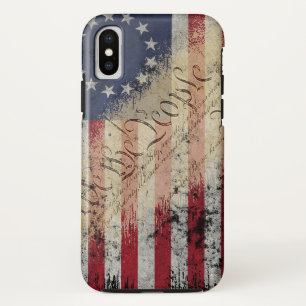 Vintage Betsy Ross Amerikanische Flagge iPhone X H Case-Mate iPhone Hülle
