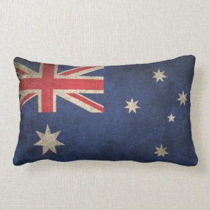 Vintage beunruhigte Flagge von Australien Lendenkissen