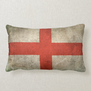 Vintage beunruhigte Flagge von England Lendenkissen