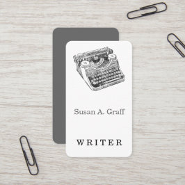 Vintage beunruhigte Underwood-Schreibmaschine Visitenkarte