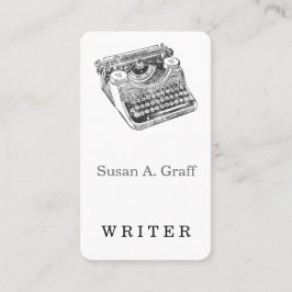 Vintage beunruhigte Underwood-Schreibmaschine Visitenkarte