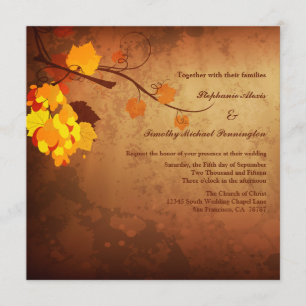 Vintage beunruhigte wedding Einladung des