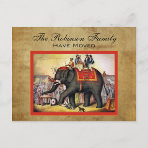 Vintage bewegliche Mitteilungen Ankündigungspostkarte