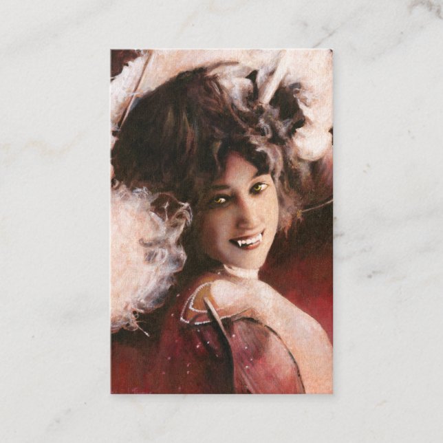 Vintage bezaubernde Geschäfts-Karte Visitenkarte (Vorderseite)