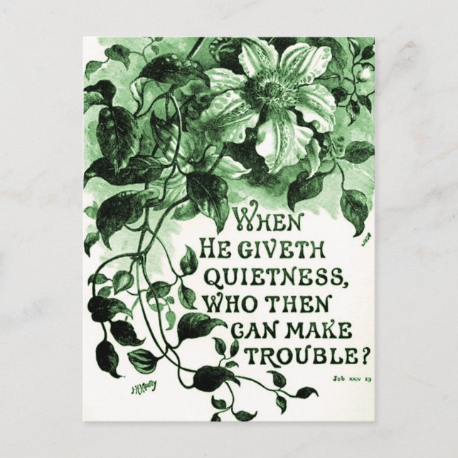 Vintage Bibelversion Postkarte (Vorderseite)
