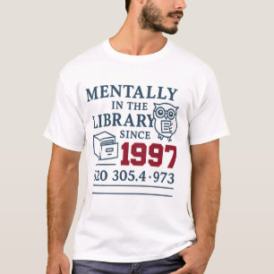Vintage Bibliothek Ästhetik - Buch Lover's Retro-T T-Shirt