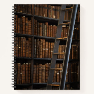 Vintage-Bibliothek   Lesebuch für Buchliebhaber Notizbuch