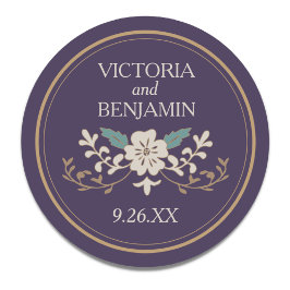 Vintage Bibliothek Runder Aufkleber