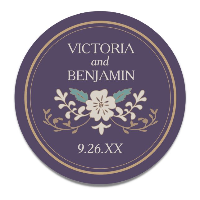 Vintage Bibliothek Runder Aufkleber (Von Creator hochgeladen)