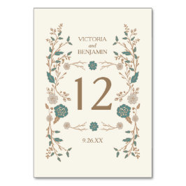 Vintage Bibliothek Tischnummer