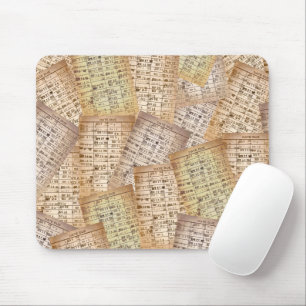 Vintage Bibliothekskarten-Sammlung Mousepad
