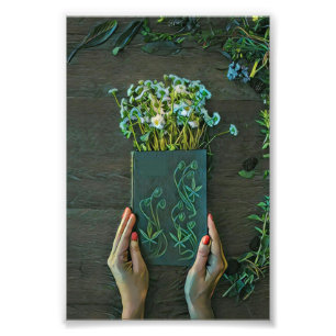 Vintage Bibliothekskunst Fotodruck