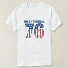 Vintage-Bicentennial 1776 Amerikanische Flagge 76  T-Shirt