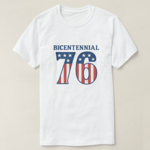 Vintage-Bicentennial 1776 Amerikanische Flagge 76 T-Shirt