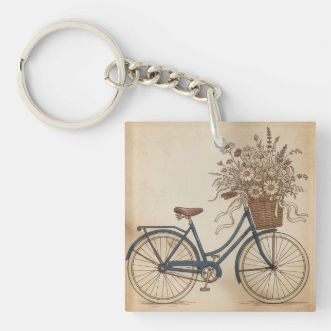 vintage bicycle schlüsselanhänger (Vorderseite)