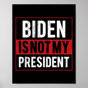 Vintage Biden Ist Nicht Mein Präsident Biden Harri Poster